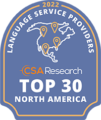 CSA Research Top 30 North America Langauge Service Providers